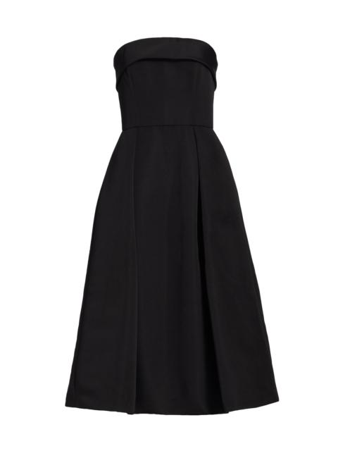 AMSALE Women's Faille Strapless Dress - Black