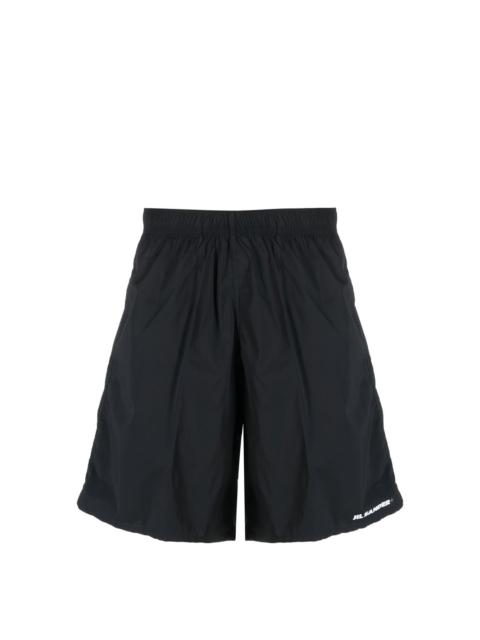 Jil Sander embroidered-logo swim shorts