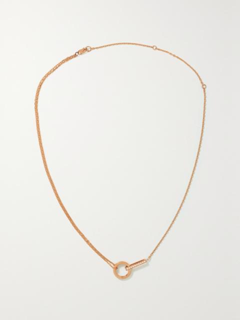 REPOSSI Berbère 18-karat rose gold diamond necklace Gold
