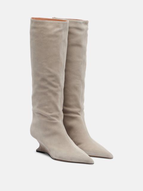 PARIS TEXAS Nina 50 suede knee-high boots