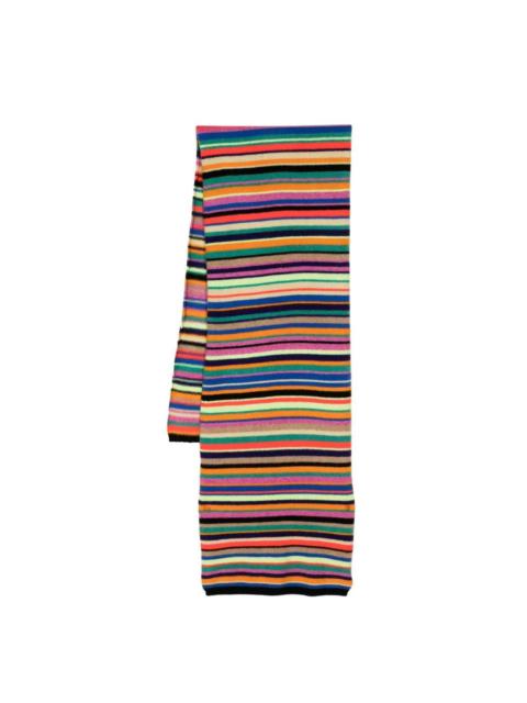 The Elder Statesman stripe-print cashmere scarf
