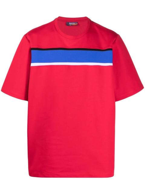 striped band short-sleeve T-shirt