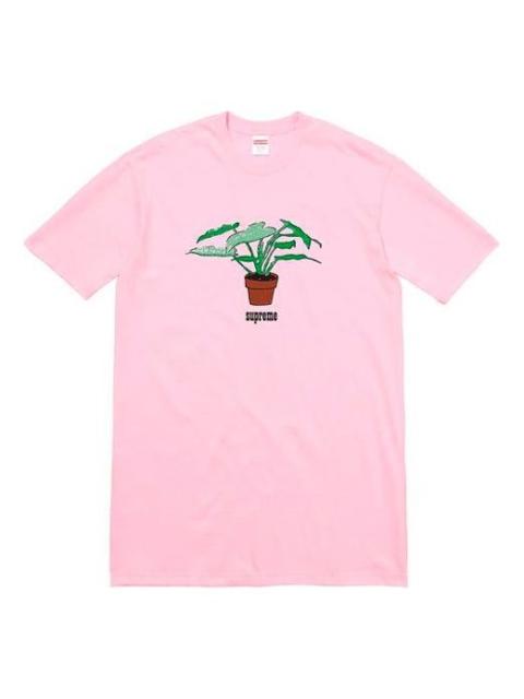 Supreme Supreme FW17 Plant Tee Light Pink Bonsai Printing Short Sleeve Unisex SUP-SS18-672