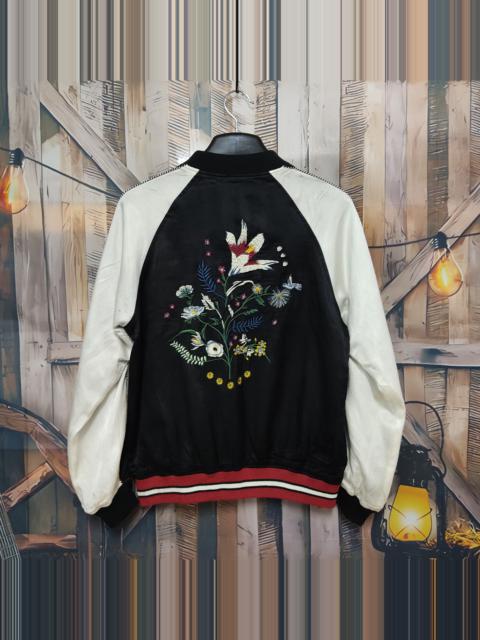 Other Designers Japanese Brand - MOUSSY Embroidered Flowers Reversible Sukajan Jacket