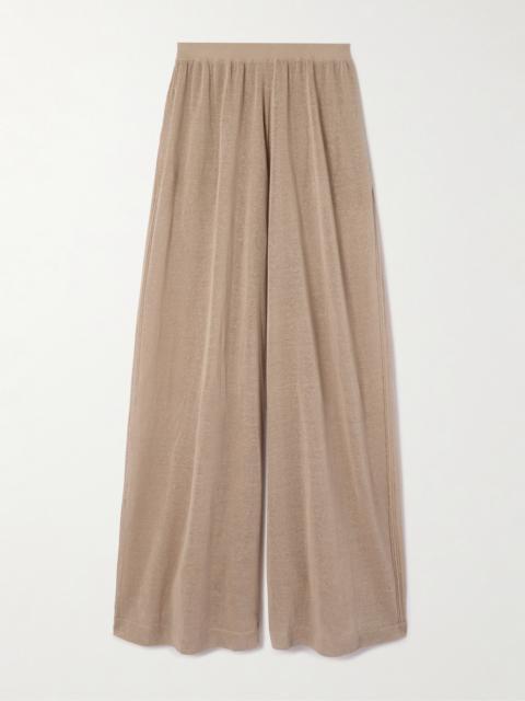 Alaïa Linen And Silk-blend Pants