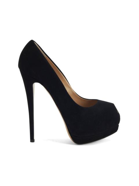 Sharon 130mm suede pumps