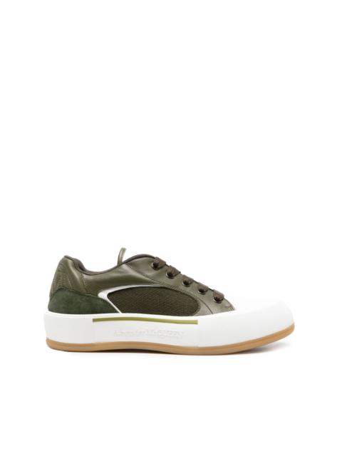 Deck Plimsoll leather sneakers