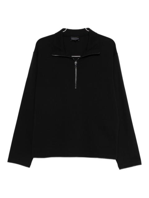 EMPORIO ARMANI zip-up sweater