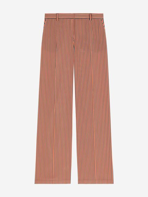 The Kooples WIDE-LEG PANTS WITH RED AND BLUE STRIPES
