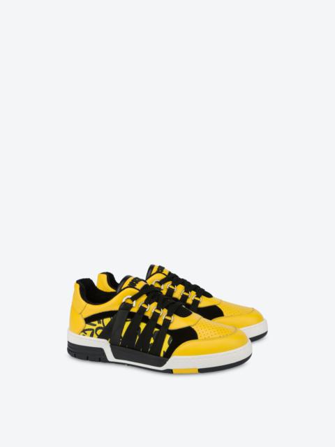 Moschino SCRIBBLE PRINT STREETBALL SNEAKERS