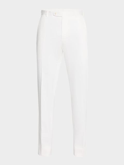 Brioni Men's Journey Flat-Front Trousers