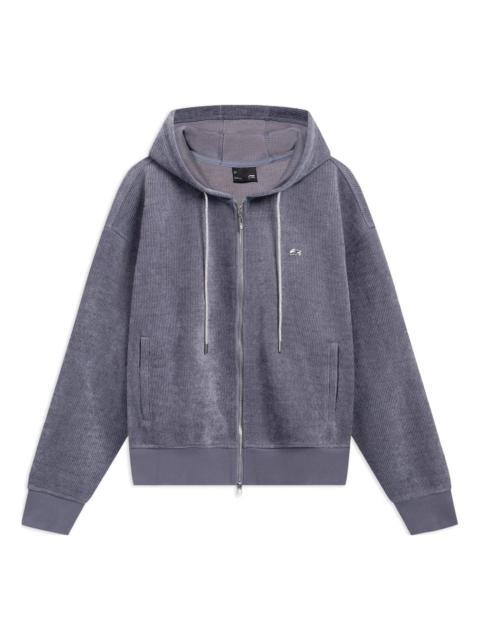 (WMNS) Li-Ning Small Logo Woven Hooded Jacket 'Purple' AWDT022-3