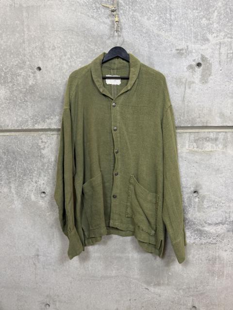 Greg Lauren Greg Lauren Army Hemp Shawl Collar Boxy Jacket