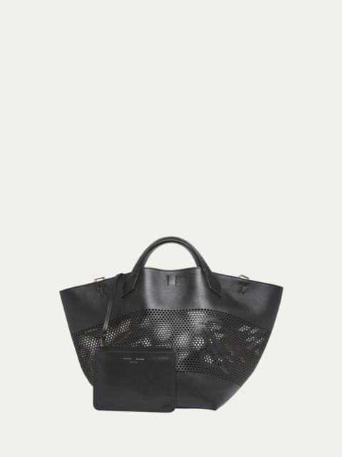 Proenza Schouler PS1 Large Perforated Leather Tote Bag