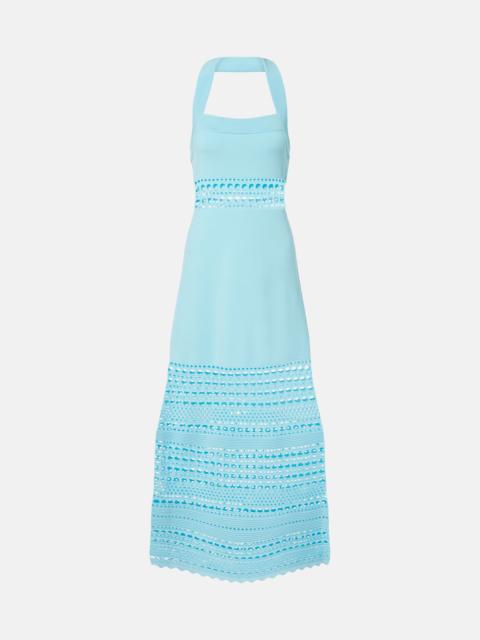 SIMKHAI Blayne open-knit midi dress