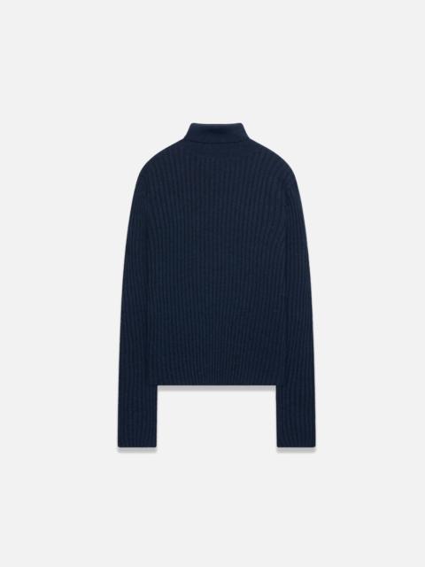 The Elder Statesman RIB KNIT WOMEN'S TURTLENECK