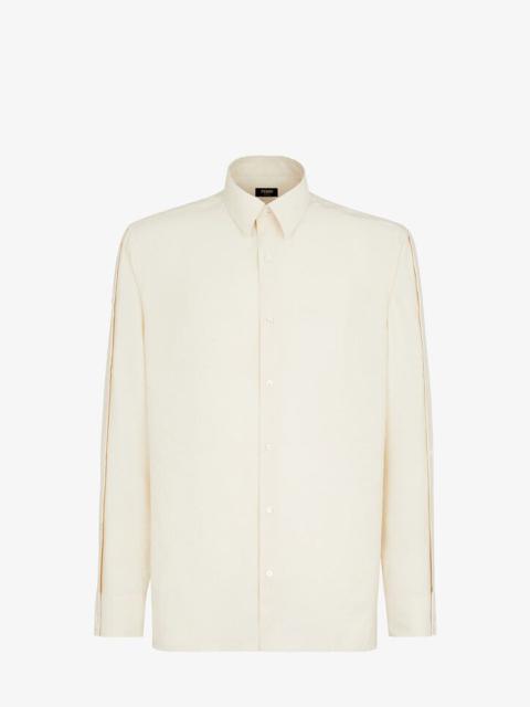 FENDI White tech fabric shirt