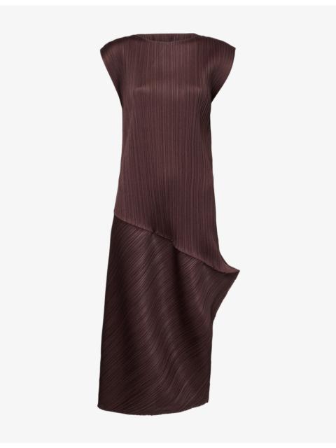 Pleats Please Issey Miyake Leap Sleeveless Knitted Midi Dress