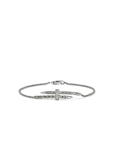 JOHN HARDY Spear Station Bracelet, Sterling Silver, Diamonds
