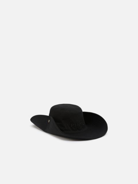 PINKO COUNTRY HAT WITH EMBROIDERED LOGO
