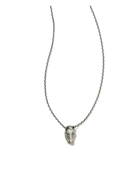 KENDRA SCOTT Tiny Beau Short Pendant Necklace in Oxidized Sterling Silver