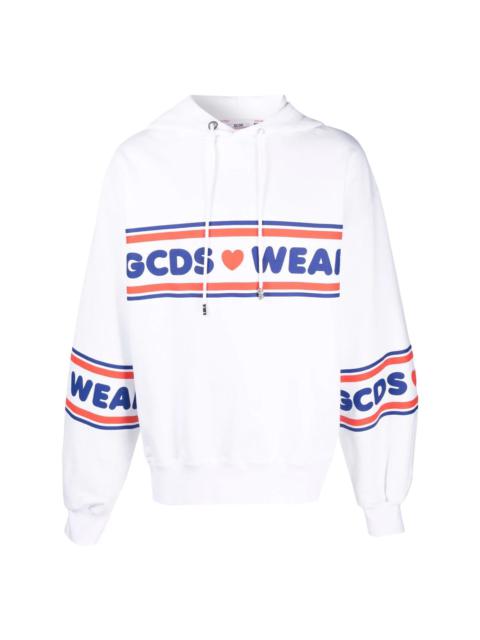 cute logo-print hoodie