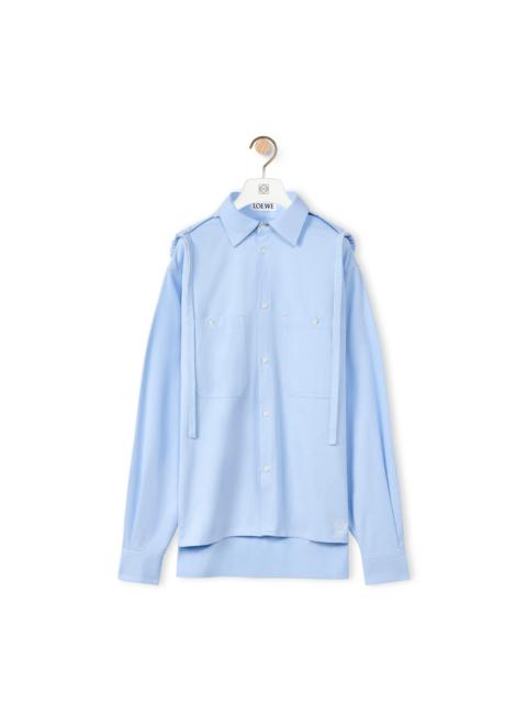 Loewe Hooded shirt in cotton