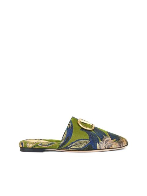 Valentino VLogo floral mules