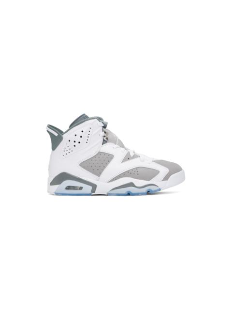 Jordan Gray & White Air Jordan 6 Retro Sneakers