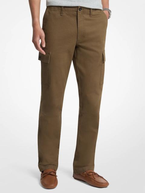 MICHAEL KORS Stretch Cotton Twill Cargo Pants