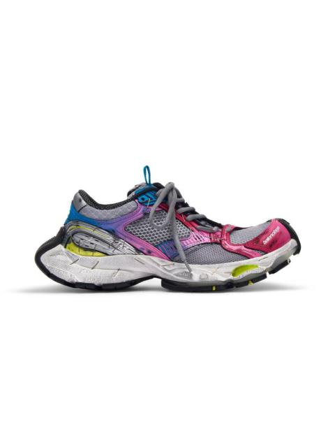 BALENCIAGA Women's Stapler Sneaker  in Grey/blue/pink/neon Yellow/white