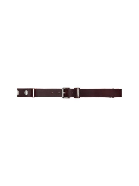 Our Legacy Burgundy Gadget Belt