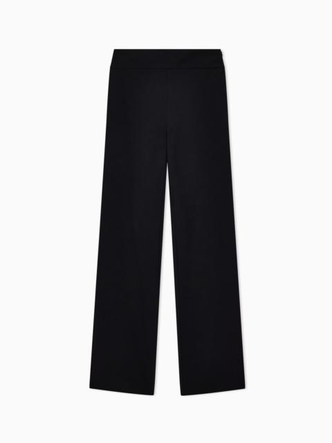 EMPORIO ARMANI Techno cady palazzo trousers