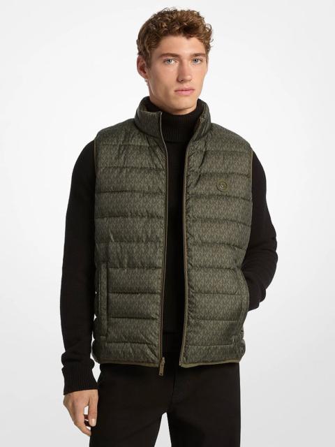 MICHAEL KORS Abbou Signature Logo Reversible Vest
