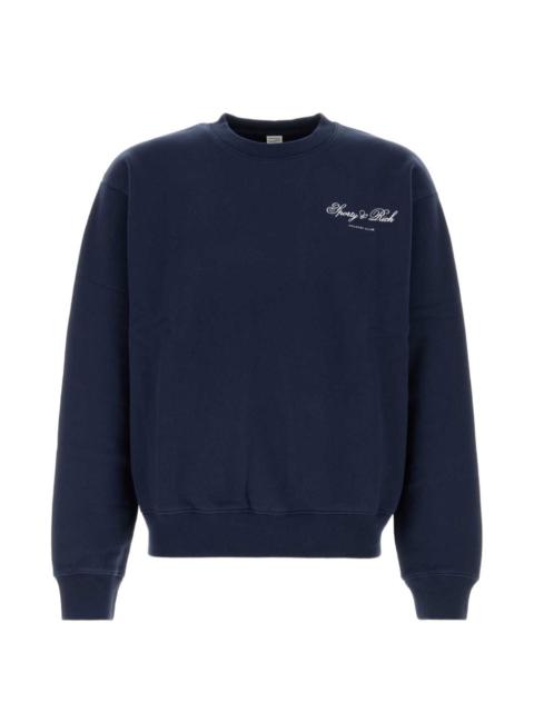 Sporty & Rich Emmett Club Script logo-print sweatshirt