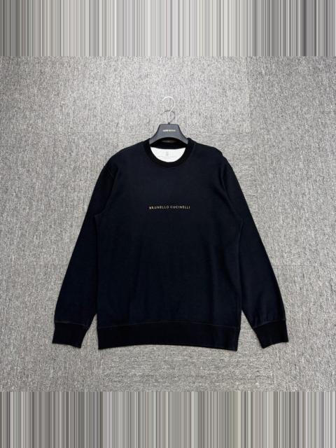 Brunello Cucinelli Brunello Cucinelli Embroidered Letter Sweater
