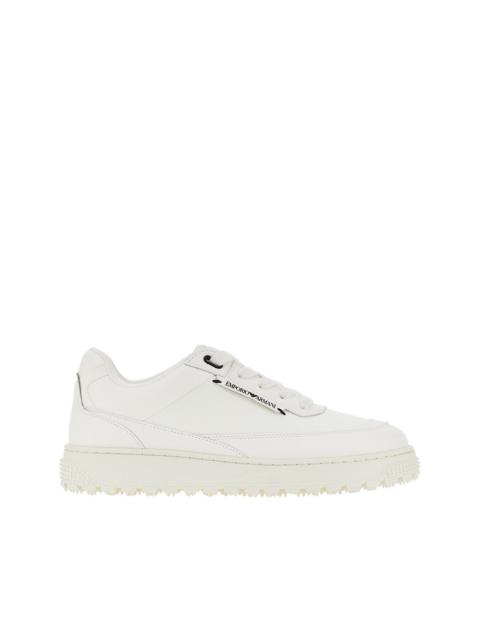 EMPORIO ARMANI SNEAKERS IN PELLE CON LOGO LATERALE