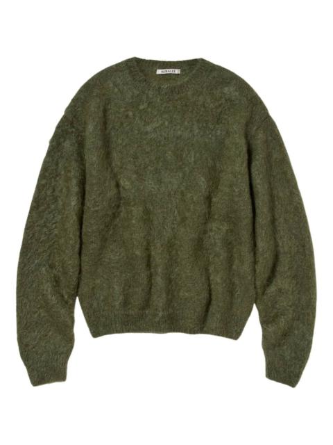 AURALEE crew-neck long-sleeve sweater