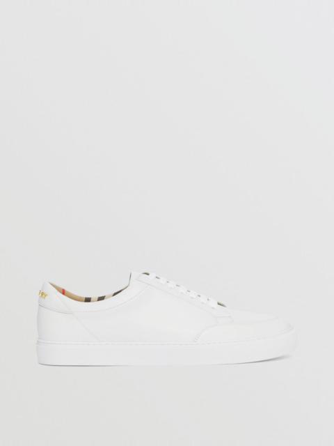 Burberry Logo Detail Leather Sneakers