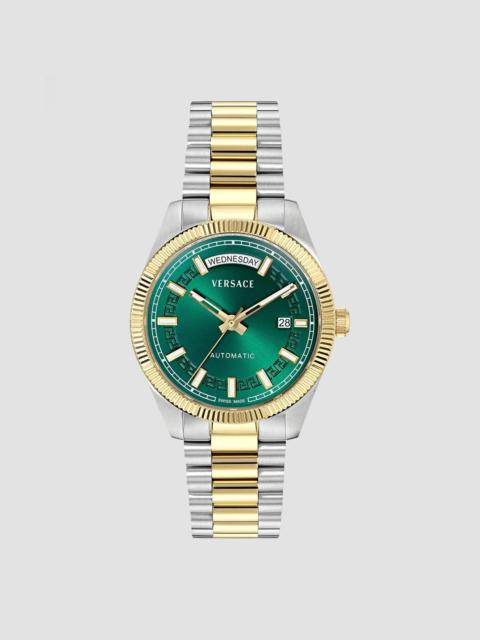 VERSACE Men's Millenyium Two-Tone Stainless Steel Bracelet Watch/40MM - Green
