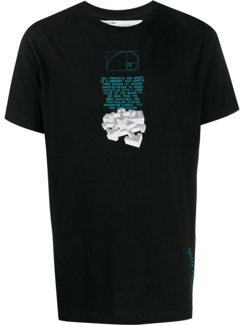 Off-White Off-White C/O Virgil Abloh Men'S Black Fibonacci Dripping Arrows Slim OMAA027R201850051001
