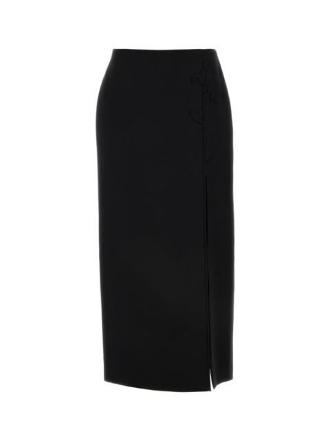 Valentino Black cotton skirt