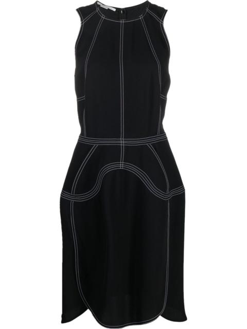 Stella McCartney contrast-stitch sleeveless dress