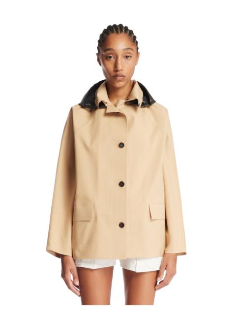 KASSL Editions Beige Hip Trench with Hood