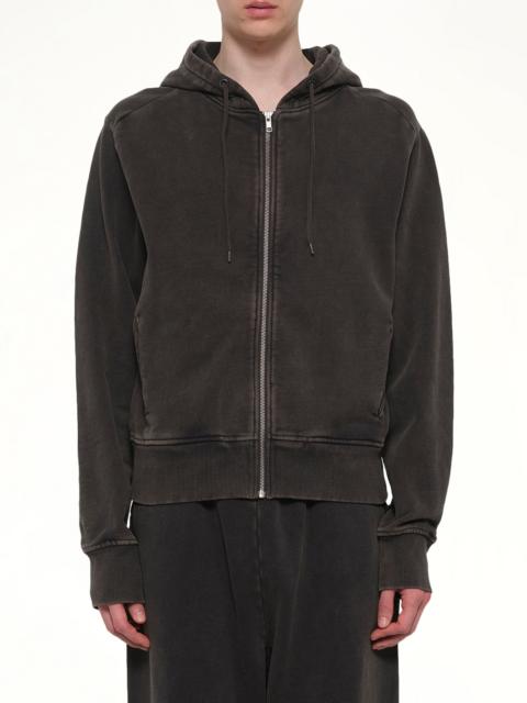 entire studios Slim Zip Up in Washed Black