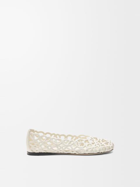 Loewe Petal Anagram ballerina in lambskin