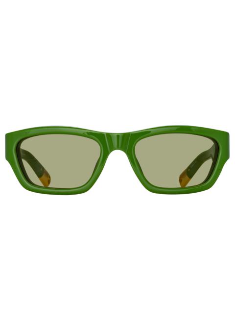 JACQUEMUS Meridiano Sunglasses in Jade Green
