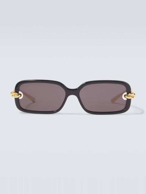 Bottega Veneta Knot rectangular sunglasses