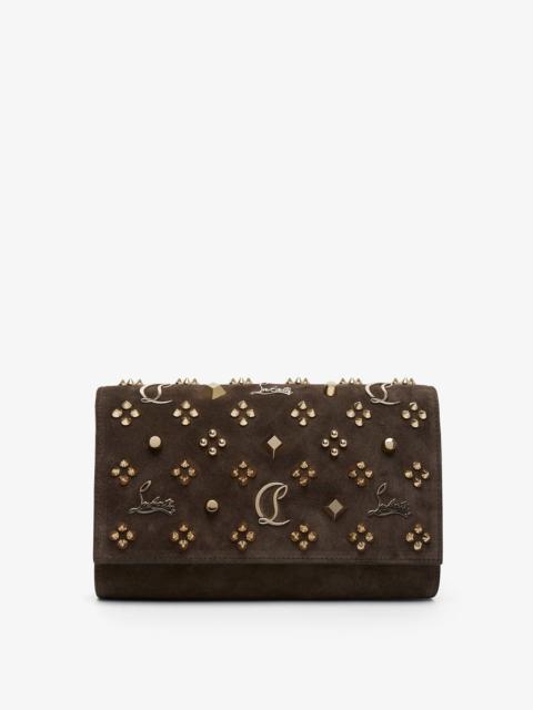 Christian Louboutin Paloma brown clutch