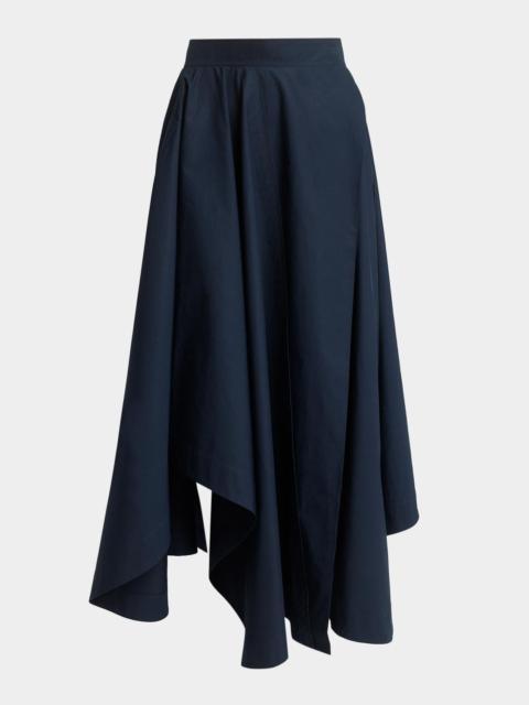 Givenchy Asymmetric Handkerchief Midi Flare Skirt